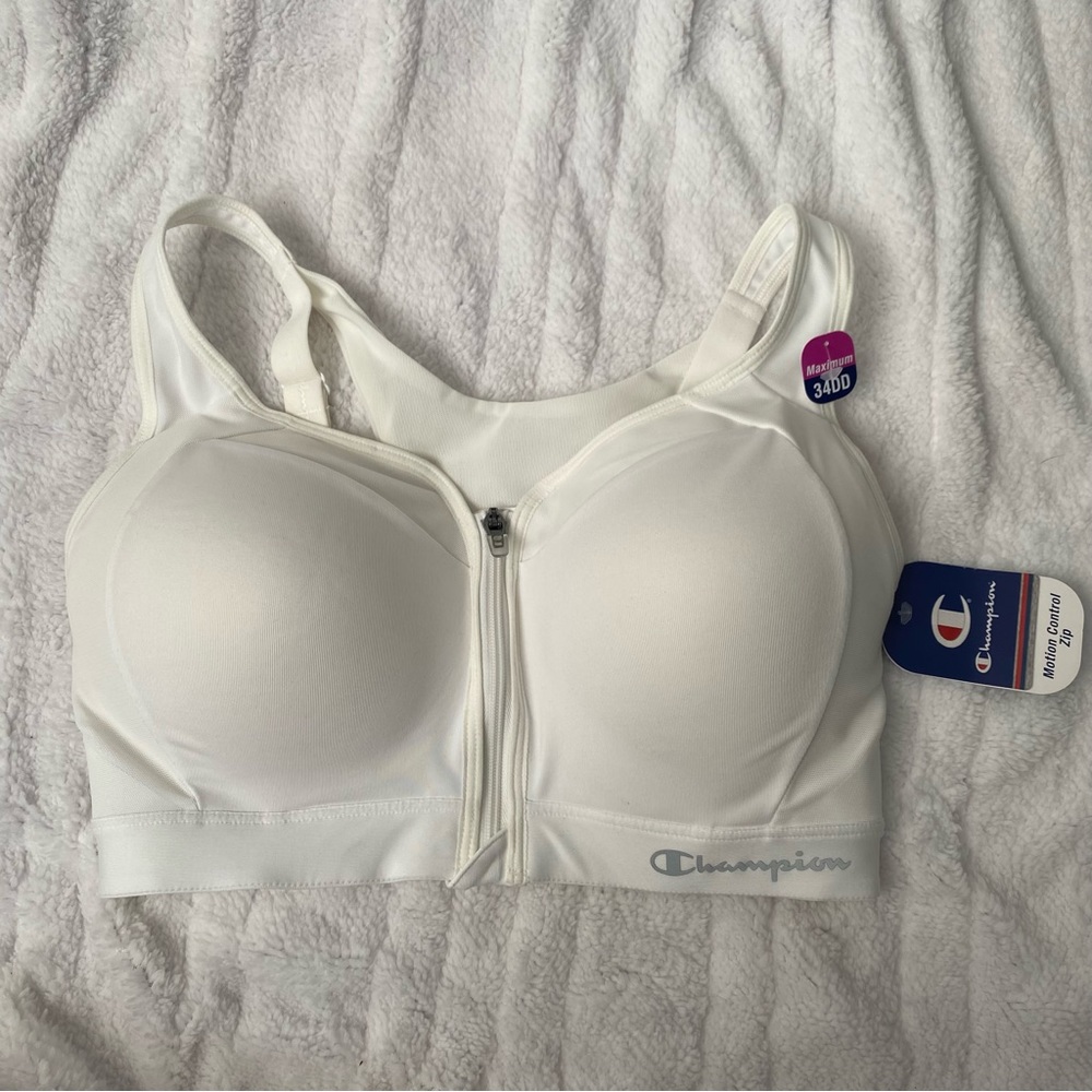 Champion Motion Control Zip Sports Bra